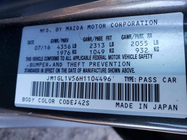 JM1GL1V56H1104496 Mazda 6 TOURING