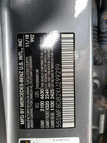 55SWF8DB2KU299299 Mercedes-Benz C 300