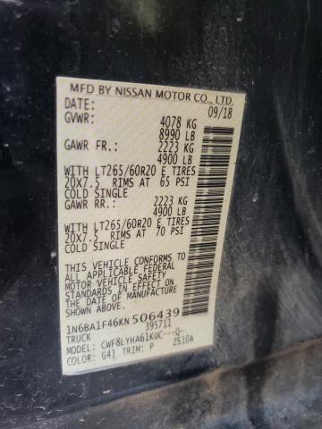 1N6BA1F46KN506439 Nissan Titan Xd Sl