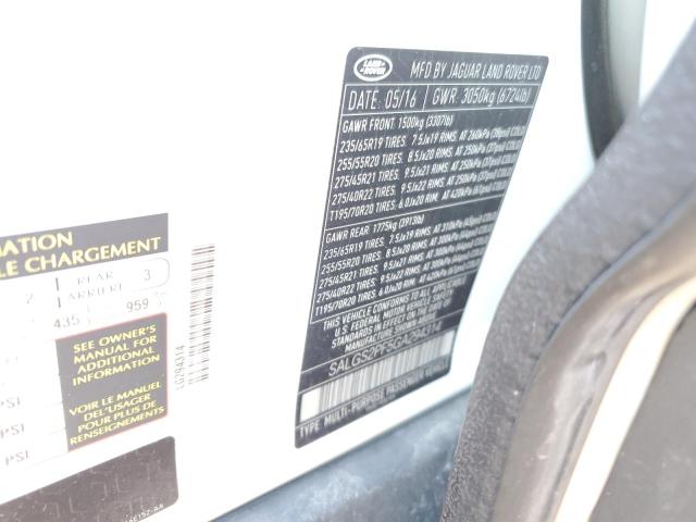 SALGS2PF5GA294314 Land Rover Range Rover Hse