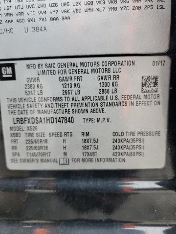 LRBFXDSA1HD147840 Buick Envision Essence
