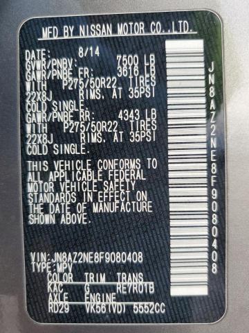 JN8AZ2NE8F9080408 Infiniti QX80