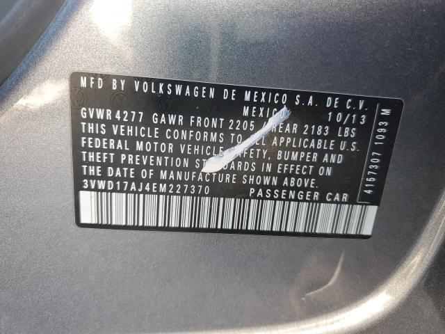 3VWD17AJ4EM227370 Volkswagen JETTA SE