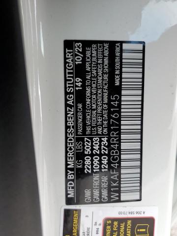 W1KAF4GB4RR176145 Mercedes-Benz C 300