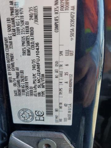 5LMCJ2A98FUJ10436 Lincoln MKC