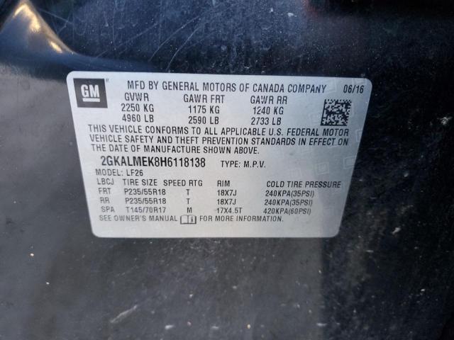 2GKALMEK8H6118138 GMC Terrain Sle