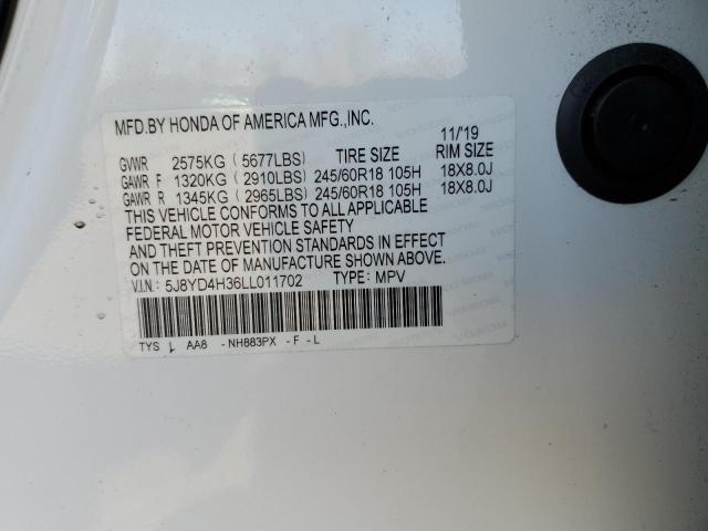 5J8YD4H36LL011702 Acura MDX