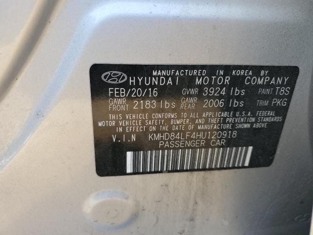 KMHD84LF4HU120918 Hyundai ELANTRA SE