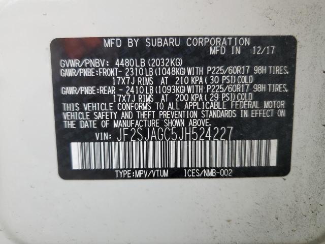 JF2SJAGC5JH524227 Subaru Forester 2.5i Premium