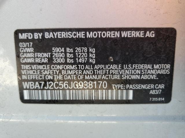WBA7J2C56JG938170 BMW 740 Xe