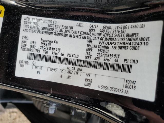 WF0DP3TH6H4124310 Ford FOCUS RS