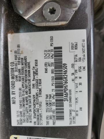 3FA6P0H76GR246509 Ford FUSION SE