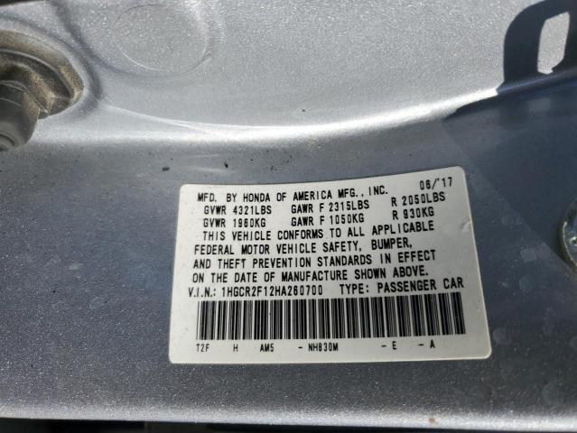 1HGCR2F12HA260700 Honda Accord Sport Special Edition