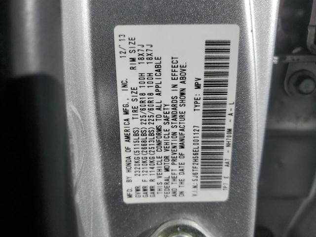 5J6TF2H56EL001127 Honda Crosstour Exl