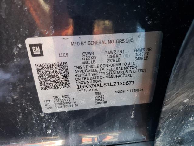 1GKKNXLS1LZ135671 GMC Acadia Denali
