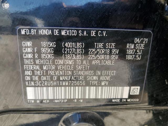 3CZRU5H1XMM725656 Honda HR-V SPORT