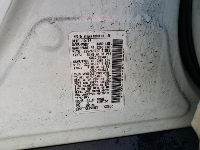 JN8AT2MT1HW130314 Nissan ROGUE S