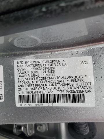 19XFL2H8XPE010432 Honda Civic Sport