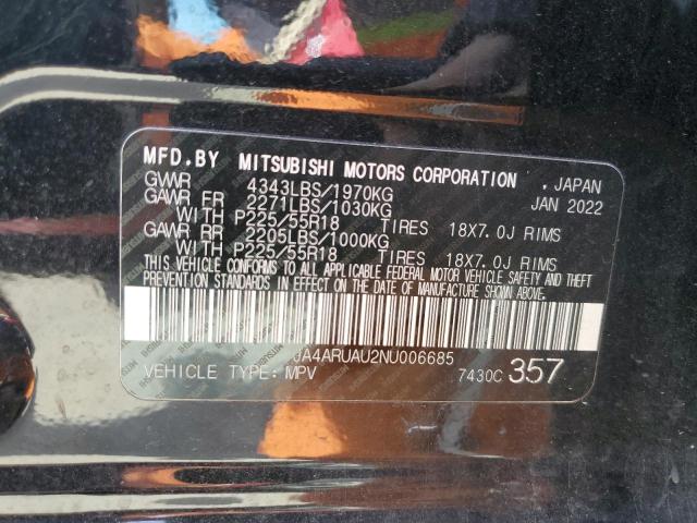 JA4ARUAU2NU006685 Mitsubishi Outlander Sport Es