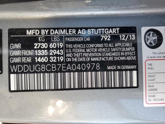 WDDUG8CB7EA040978 Mercedes-Benz S 550