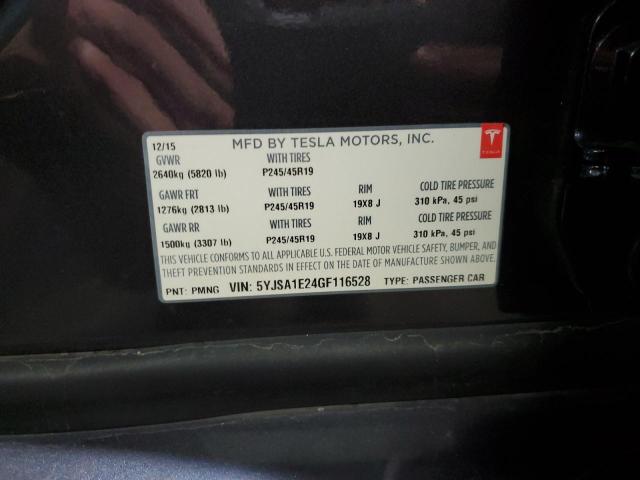 5YJSA1E24GF116528 Tesla MODEL S