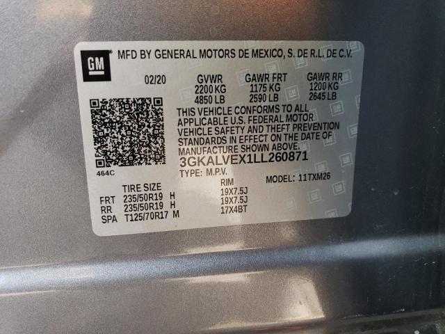 3GKALVEX1LL260871 GMC Terrain Slt