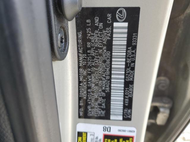 58ADZ1B18MU086390 Lexus Es 350 Base