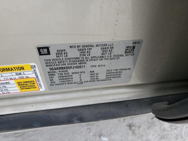 5GAKRBKD5FJ162611 Buick Enclave