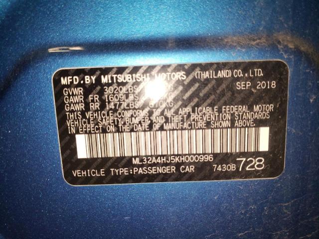 ML32A4HJ5KH000996 Mitsubishi MIRAGE SE