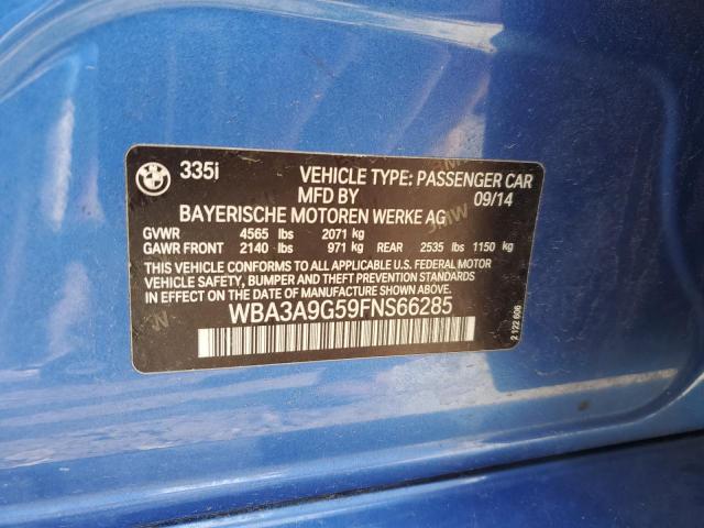 WBA3A9G59FNS66285 BMW 335 I