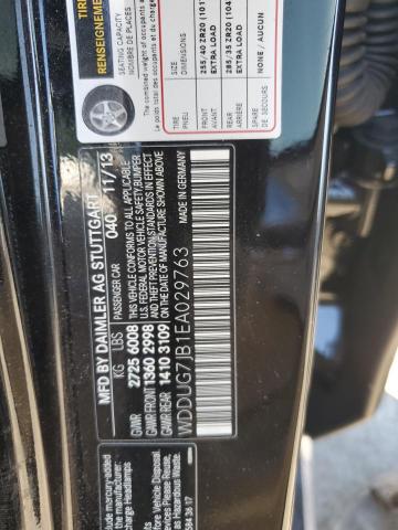 WDDUG7JB1EA029763 Mercedes-Benz S 63 AMG