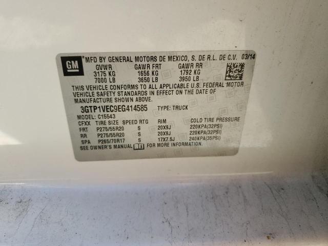3GTP1VEC9EG414585 GMC Sierra C1500 Slt