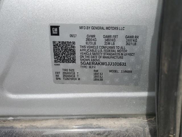 5GAERAKW1JJ101631 Buick Enclave