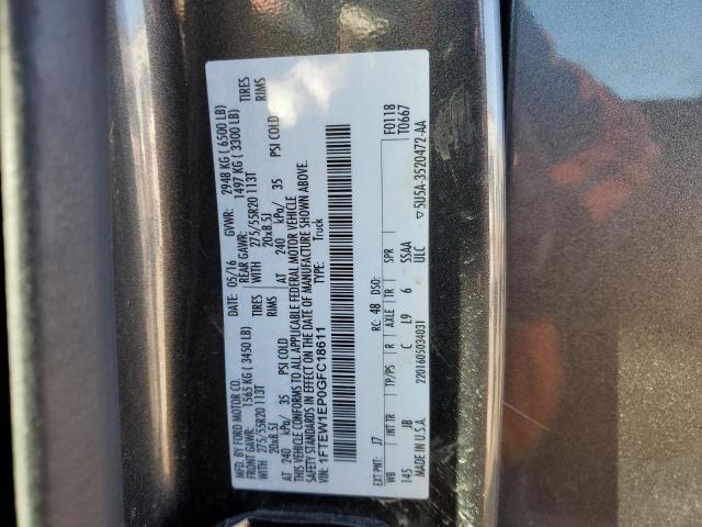 1FTEW1EP0GFC18611 Ford F150 Supercrew