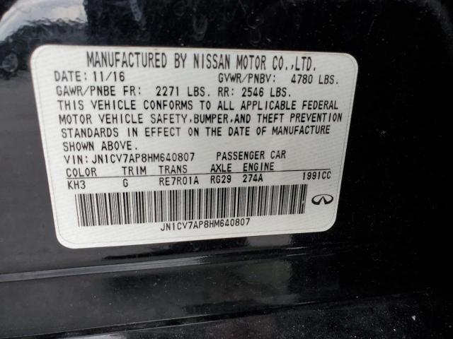 JN1CV7AP8HM640807 Infiniti Q50 BASE