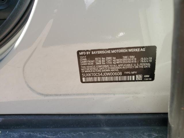 5UXKT0C54J0W00608 BMW X5 Xdr40e