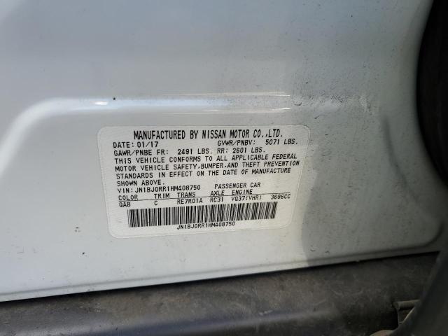 JN1BJ0RR1HM408750 Infiniti QX50