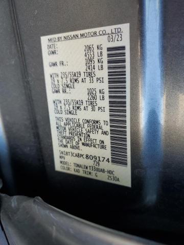 5N1BT3CA8PC809174 Nissan Rogue Sl