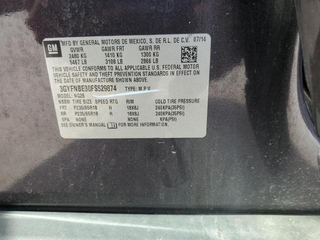 3GYFNBE30FS529874 Cadillac Srx Luxury Collection