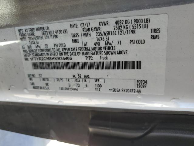 1FTYR2CM8HKB34466 Ford Transit T-250
