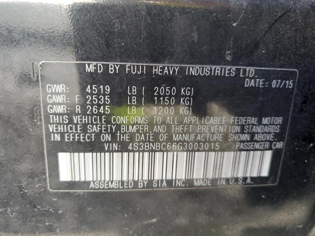 4S3BNBC66G3003015 Subaru Legacy 2.5i Premium