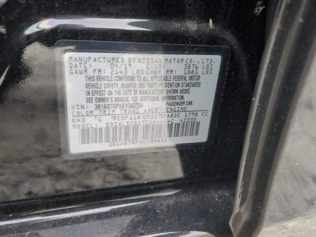 3N1AB7APXKY348354 Nissan SENTRA S