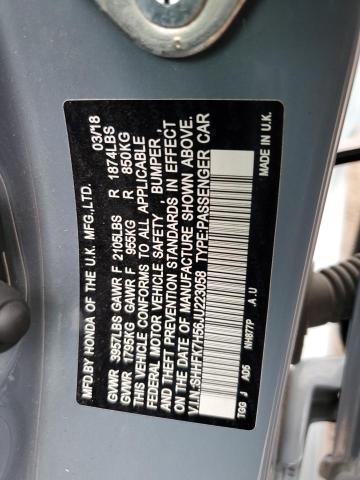 SHHFK7H56JU223058 Honda CIVIC EX