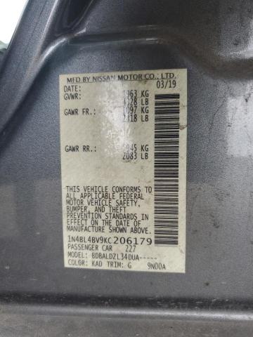 1N4BL4BV9KC206179 Nissan ALTIMA S
