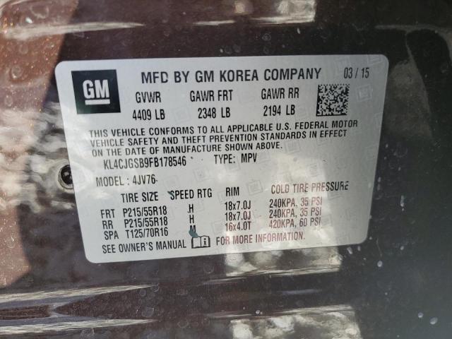 KL4CJGSB9FB178546 Buick Encore