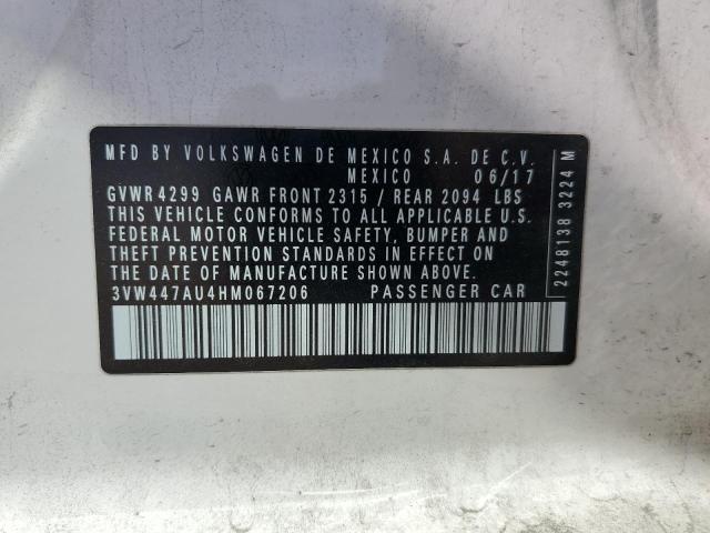 3VW447AU4HM067206 Volkswagen GTI S/SE