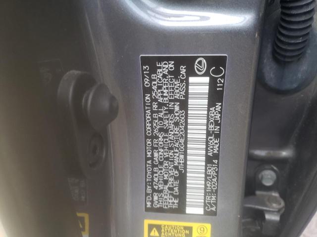 JTHBW1GG4E2042603 Lexus ES 300H