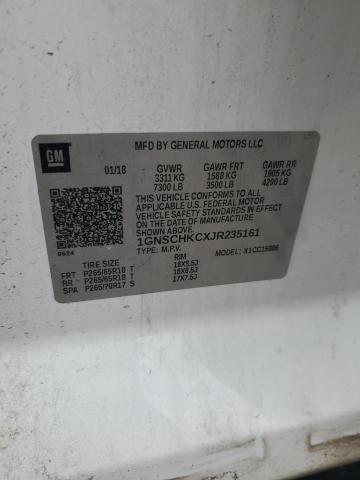 1GNSCHKCXJR235161 Chevrolet Suburban C1500 Lt