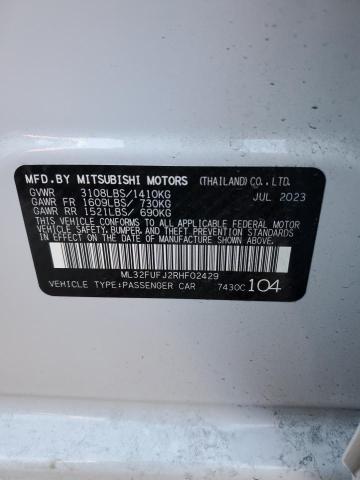 ML32FUFJ2RHF02429 Mitsubishi Mirage G4 Es