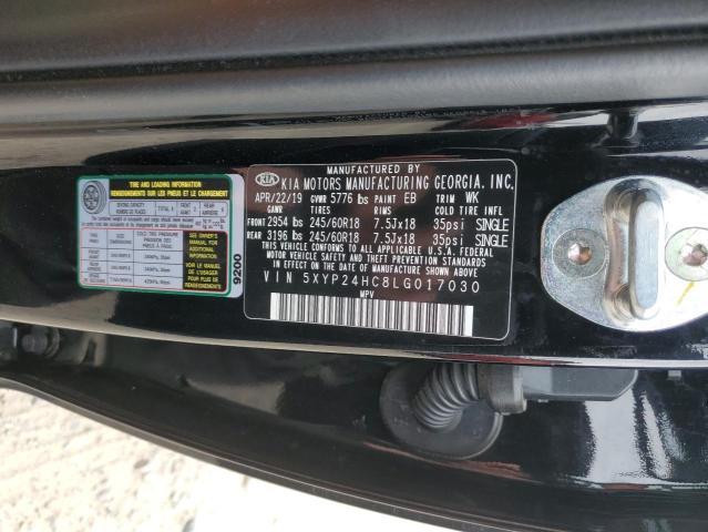 5XYP24HC8LG017030 KIA Telluride Lx